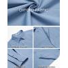 COOFANDY Mens Oxford Shirt Long Sleeve Casual Button Down Shirts Soild Dress Shirts with Pocket(Grayish Blue)