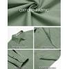 COOFANDY Mens Oxford Shirt Long Sleeve Casual Button Down Shirts Soild Dress Shirts with Pocket(Green)