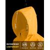 COOFANDY Men’s Packable Rain Jacket Lightweight Waterproof Raincoat with Hood Travel Hiking Golf Windbreaker(Golden Yellow)