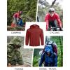 COOFANDY Men’s Packable Rain Jacket Lightweight Waterproof Raincoat with Hood Travel Hiking Golf Windbreaker(Wine Red)