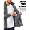 COOFANDY Men’s Polar Fleece Jacket Lightweight Full Zip Jackets Outdoor Hiking Casual Soft Warm Coat With Pockets(Medium Grey)