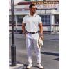 COOFANDY Mens Polo Shirts Short Sleeve Casual Knit Polo Shirt Vintage Golf T Shirts Old Money Tops(White)