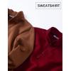 COOFANDY Mens Quarter Zip Pullover Fleece Lined Sweatshirts Long Sleeve Mock Neck Sweater with Pocket(Brown)