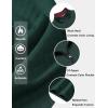 COOFANDY Mens Quarter Zip Pullover Mock Neck Quilted Sweatshirt Casual Long Sleeve Polo Sweater(Deep Green)