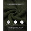 COOFANDY Mens Quarter Zip Pullover Sweater Slim Fit Waffle Mock Turtleneck Sweaters(Army Green)