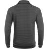 COOFANDY Mens Quarter Zip Sweatshirt Long Sleeve Casual Waffle Pullover Hoodies with Pocket(Dark Grey)