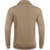 COOFANDY Mens Quarter Zip Sweatshirt Long Sleeve Casual Waffle Pullover Hoodies with Pocket(Khaki)