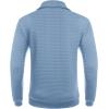 COOFANDY Mens Quarter Zip Sweatshirt Long Sleeve Casual Waffle Pullover Hoodies with Pocket(Light Blue)