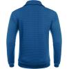 COOFANDY Mens Quarter Zip Sweatshirt Long Sleeve Casual Waffle Pullover Hoodies with Pocket(Royal Blue)