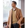 COOFANDY Men’s Quarter Zip Up Sweaters Slim Fit Lightweight Mock Neck Pullover Casual Polo Sweaters(Camel)