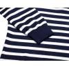 COOFANDY Men’s Quarter Zip Up Sweaters Slim Fit Lightweight Mock Neck Pullover Casual Polo Sweaters(Stripe-navy Blue White)