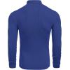 COOFANDY Mens Ribbed Slim Fit Knitted Pullover Casual Turtleneck Sweater(Blue)