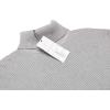 COOFANDY Mens Ribbed Slim Fit Knitted Pullover Casual Turtleneck Sweater(Grey)