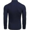 COOFANDY Mens Ribbed Slim Fit Knitted Pullover Casual Turtleneck Sweater(Sapphire)