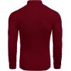 COOFANDY Mens Ribbed Slim Fit Knitted Pullover Casual Turtleneck Sweater(Wine Red)