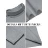 COOFANDY Men’s Slim Fit Basic Turtleneck Long Sleeve Lightweight Pullover Sweaters Casual Knitted Tops(3 Pack – Black/White/Light Grey)