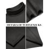 COOFANDY Men’s Slim Fit Basic Turtleneck Long Sleeve Lightweight Pullover Sweaters Casual Knitted Tops(Charcoal)