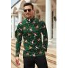 COOFANDY Men’s Slim Fit Basic Turtleneck Long Sleeve Lightweight Pullover Sweaters Casual Knitted Tops(Santa Claus Elk)