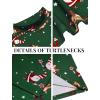 COOFANDY Men’s Slim Fit Basic Turtleneck Long Sleeve Lightweight Pullover Sweaters Casual Knitted Tops(Santa Claus Elk)