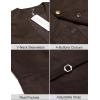 COOFANDY Men’s Suede Leather Vest Cowboy Western Waistcoat Casual Slim Fit Suit Vest(01_coffe)