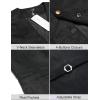 COOFANDY Men’s Suede Leather Vest Cowboy Western Waistcoat Casual Slim Fit Suit Vest(Black)