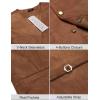COOFANDY Men’s Suede Leather Vest Cowboy Western Waistcoat Casual Slim Fit Suit Vest(Brown)