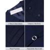 COOFANDY Mens Suit Vest Formal Dress Vest Slim Fit Buesiness Wedding(01-navy Blue)