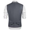 COOFANDY Mens Suit Vest Formal Dress Vest Slim Fit Buesiness Wedding(Grey)