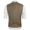 COOFANDY Mens Suit Vest Formal Dress Vest Slim Fit Buesiness Wedding(Khaki)