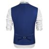 COOFANDY Mens Suit Vest Formal Dress Vest Slim Fit Buesiness Wedding(Royal Blue)