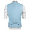 COOFANDY Mens Suit Vest Formal Dress Vest Slim Fit Buesiness Wedding(Sky Blue)