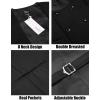 COOFANDY Men’s Suit Vest Slim Fit Double Breasted Dress Vest Casual Business Formal Waistcoat(Black)