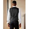 COOFANDY Men’s Suit Vest Slim Fit Double Breasted Dress Vest Casual Business Formal Waistcoat(Black)
