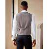 COOFANDY Men’s Suit Vest Slim Fit Double Breasted Dress Vest Casual Business Formal Waistcoat(Light Grey)