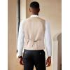 COOFANDY Men’s Suit Vest Slim Fit Double Breasted Dress Vest Casual Business Formal Waistcoat(Light Khaki)