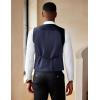 COOFANDY Men’s Suit Vest Slim Fit Double Breasted Dress Vest Casual Business Formal Waistcoat(Navy Blue)