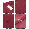 COOFANDY Men’s Suit Vest Slim Fit Double Breasted Dress Vest Casual Business Formal Waistcoat(Red)