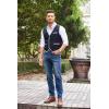 COOFANDY Men’s Suit Vest Slim Fit Formal Business Dress Vest Casual Wedding Waistcoat(Black)