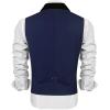 COOFANDY Men’s Suit Vest Slim Fit Formal Business Dress Vest Casual Wedding Waistcoat(Blue)