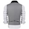 COOFANDY Men’s Suit Vest Slim Fit Formal Business Dress Vest Casual Wedding Waistcoat(Grey)