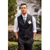 COOFANDY Men’s Suit Vest Slim Fit Formal Business Dress Vest Casual Wedding Waistcoat(Pure Black)