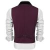 COOFANDY Men’s Suit Vest Slim Fit Formal Business Dress Vest Casual Wedding Waistcoat(Wine Red)