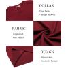 COOFANDY Mens Sweater Crewneck Pullover Long Sleeve Lightweight Sweater Plain Knit Silm Fit(Dark Red)