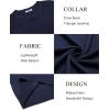 COOFANDY Mens Sweater Crewneck Pullover Long Sleeve Lightweight Sweater Plain Knit Silm Fit(Navy Blue)