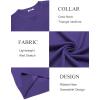 COOFANDY Mens Sweater Crewneck Pullover Long Sleeve Lightweight Sweater Plain Knit Silm Fit(Purple)