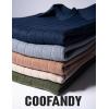 COOFANDY Mens Sweaters Polos Long Sleeve V Neck Knit Polo Lightweight Casual Pullover Sweater(Brown)