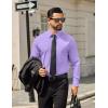 COOFANDY Mens Tech Dress Shirts Long Sleeve Poplin Formal Shirt Casual Button Down Shirts(Lavender)