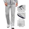 COOFANDY Men’s Tracksuits 2 Piece Athletic Track Suit Jogging Casual Sweatsuits Warm Running Zip Up Sports Set Outfits(Light Grey+navy Blue)
