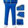 COOFANDY Men’s Tracksuits 2 Piece Athletic Track Suit Jogging Casual Sweatsuits Warm Running Zip Up Sports Set Outfits(Royal Blue+green)