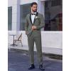 COOFANDY Mens Tuxedo Suit Set Slim Fit 2 Piece Dress Suit Shawl Lapel Tuxedo Jacket Pants for Wedding Dinner Prom Party(Dark Grey)